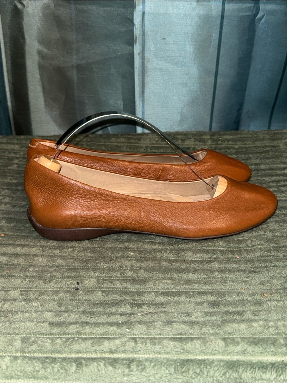 Marc Joseph Saddle Brown Leather Ballet Flats